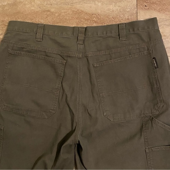 Wolverine Carpenter Shorts Mens 40 Olive Green Casual Bermuda Workwear - Picture 7 of 12